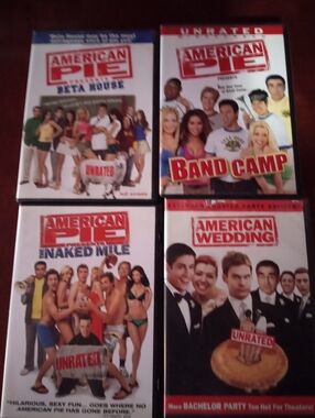 Rogue American Pie DVD Lot - Of 4 Dvd's Red, White, Blue Covers